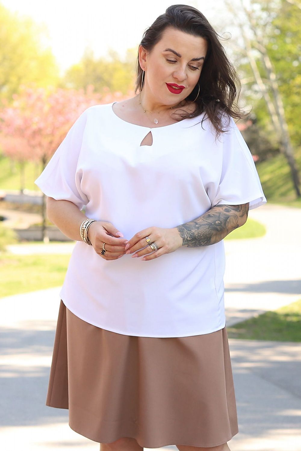 Plus-Size Bluse Karko